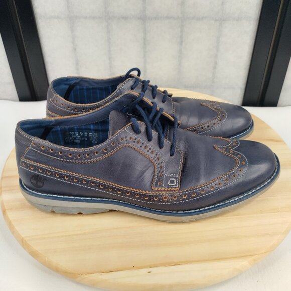 Timberland Earthkeepers Sensorflex Technology Oxford Wing Tip Blue Men US 7 - Picture 1 of 13